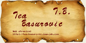 Tea Basurović vizit kartica